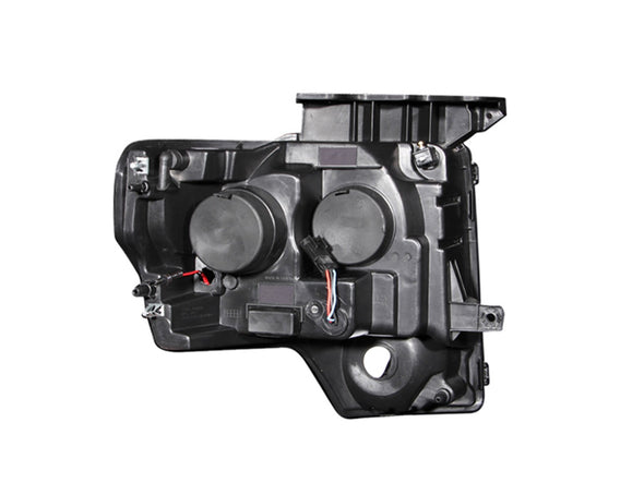 Anzo 2009-2014 F150 Black Projector Headlight Set - 111263