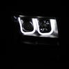 Anzo 2009-2014 F150 Black Projector Headlight Set - 111263