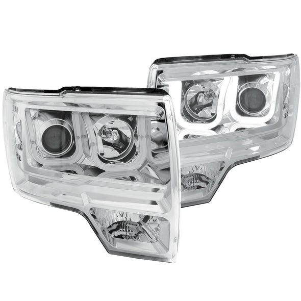 Anzo 2009-2014 F150 Chrome Projector Headlight Set - 111264
