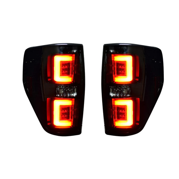 RECON 264368BK Ford F150 & RAPTOR For 09-14 OLED TAIL LIGHTS – Smoked Lens