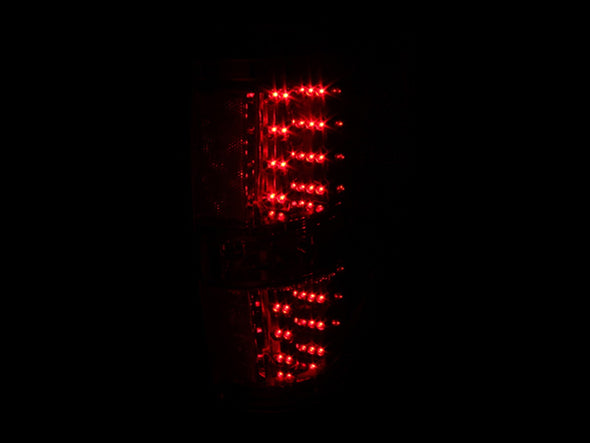 Anzo 2009-2014 F150 Black/Red LED Tail Light Set - 311139