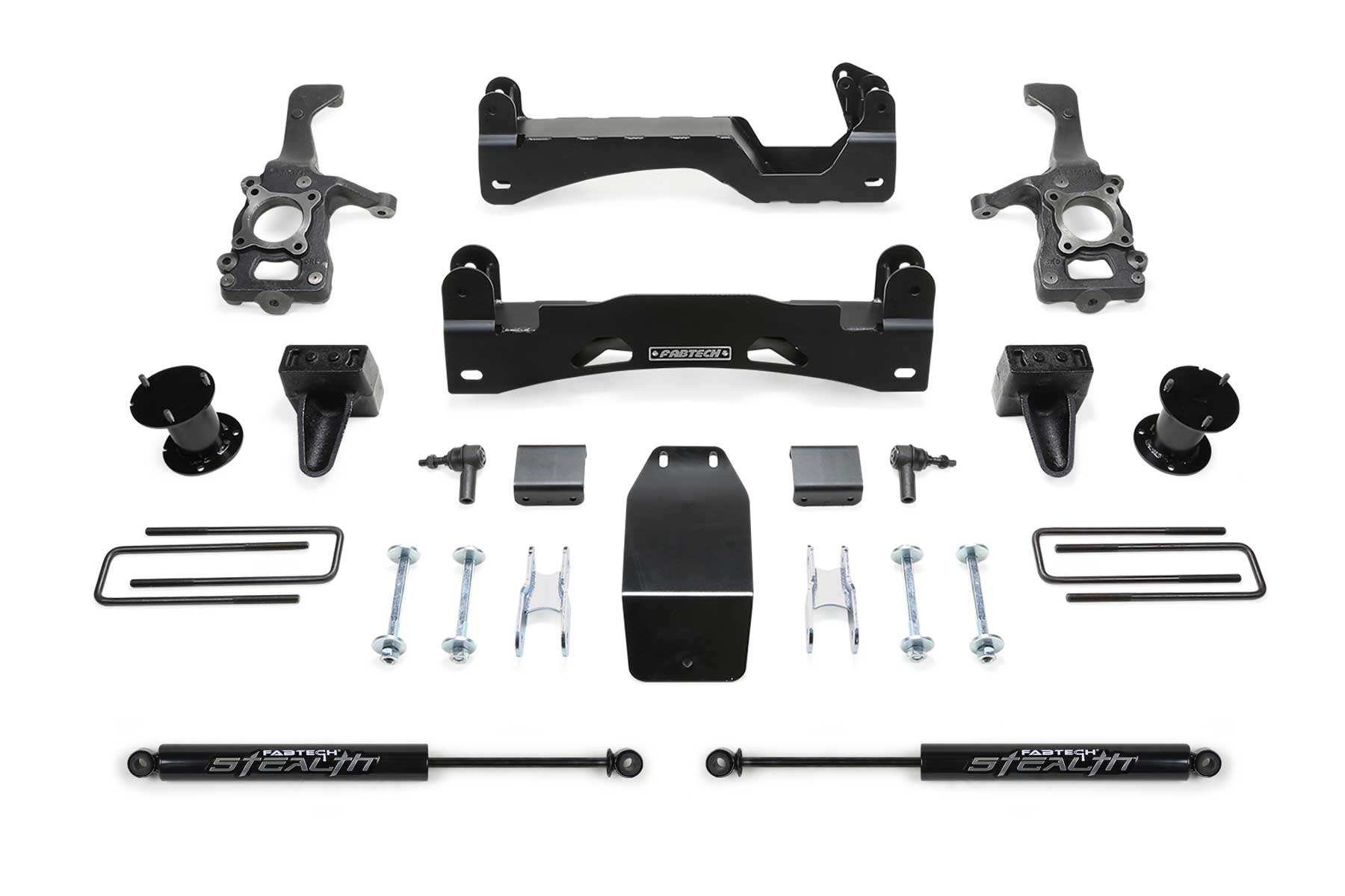 Fabtech 6 Inch Basic Lift Kit w/ Rear Stealth Shocks 2015